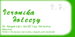 veronika holeczy business card